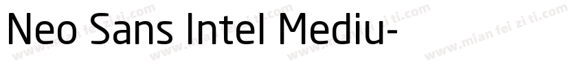 Neo Sans Intel Mediu字体转换